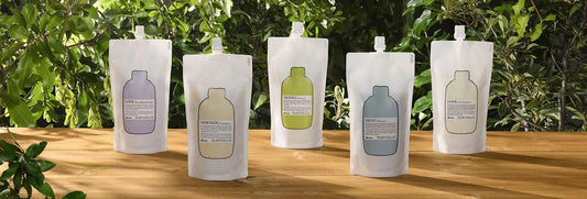 Meet Essential Haircare shampoo refill pouches