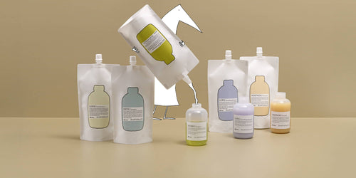 Davines Essential Haircare shampoo refill pouches 500ml