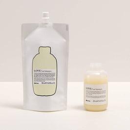 Davines Essential Haircare Love curl shampoo refill pouches 500ml